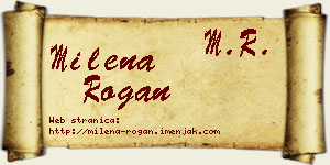 Milena Rogan vizit kartica